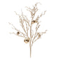 Flocked Twig Branch with Sleigh Bells (Set of 6)