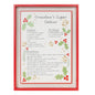 Framed Grandma's Sugar Cookie Recipe 16.5"H
