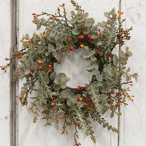 Rusty  Eucalyptus Candle Ring 3" (Pack of 2)