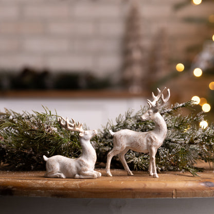 Brushed Gold Holiday Deer Figurine (Set of 6)