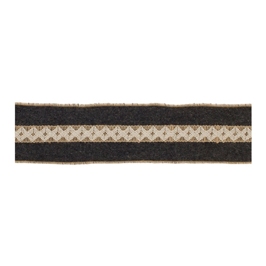 Wool Holiday Ribbon (Set of 2)