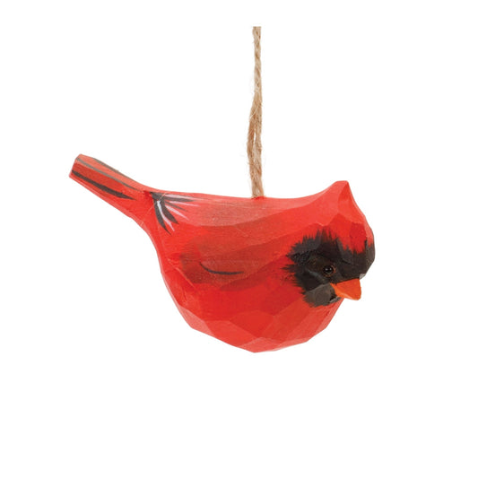 Wooden Cardinal Ornaments Ð Set of 4