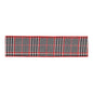 Red and Black Houndstooth Plaid Wired Ribbon 4" x 10yds