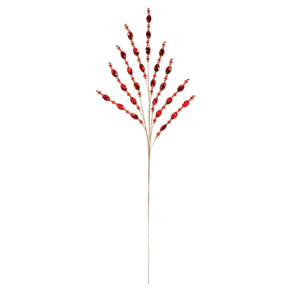 Red Jewel Bead Spray (Set of 2)