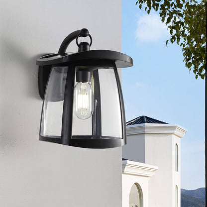 Solar Wall Lantern with 4 Lighting Modes | IP54 Waterproof Outdoor Hanging Light | Dual Solar Panels