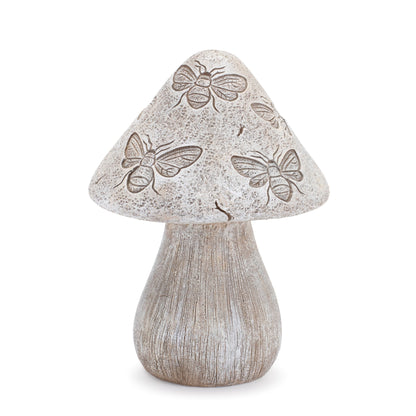 Bumble Bee and Butterfly Print Mushroom (Set of 2)