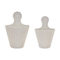 Ribbed Metal Wall Pocket (Set of 2)