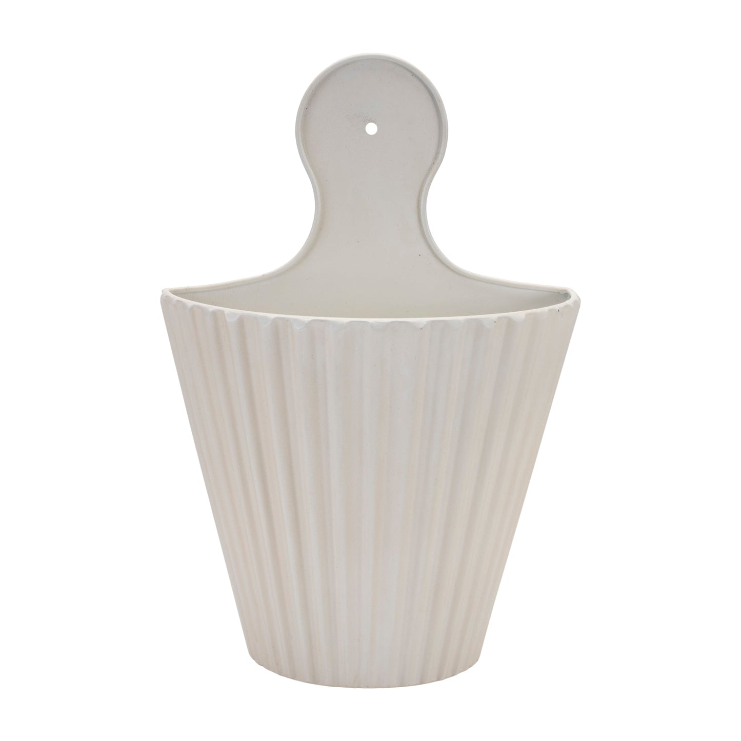 Ribbed Metal Wall Pocket (Set of 2)