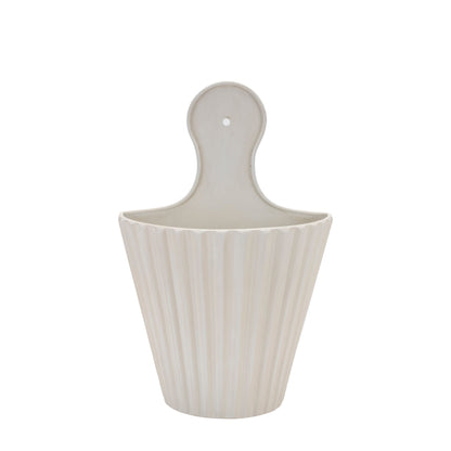 Ribbed Metal Wall Pocket (Set of 2)