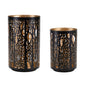 Forest Trees Punched Metal Candle Holder (Set of 2)