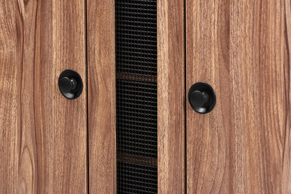 Baxton Studio Valina Modern and Contemporary 2-Door Wood Entryway Shoe Storage Cabinet