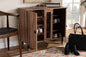 Baxton Studio Valina Modern and Contemporary 2-Door Wood Entryway Shoe Storage Cabinet