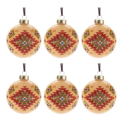 Western Glass Ball Ornament (Set of 6)