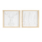 Framed Holiday Deer and Tree Artwork (Set of 2)
