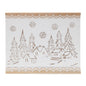 Carved Wood Winter Village Wall Art 19"L
