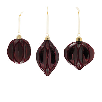 Velvet Glass Ornament (Set of 6)