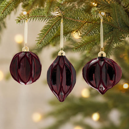 Velvet Glass Ornament (Set of 6)