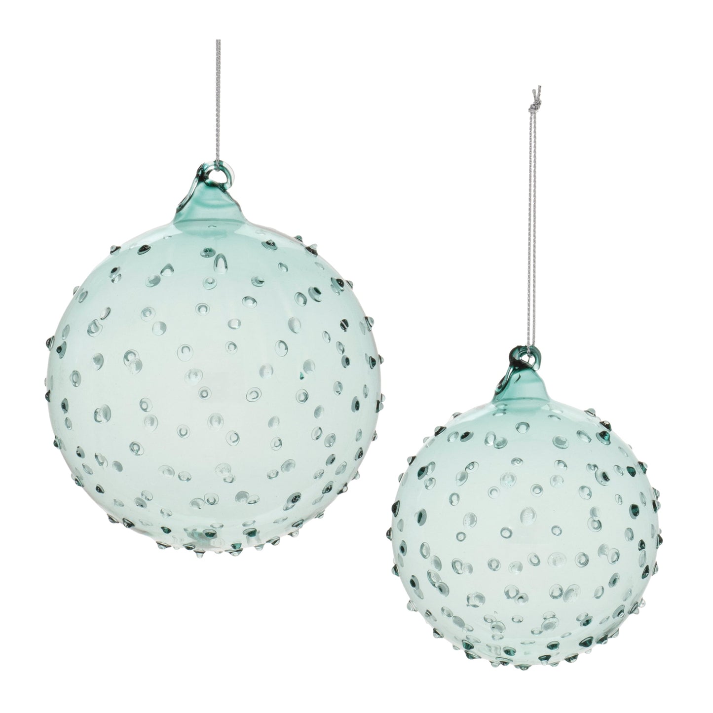 Hobnail Glass Ball Ornament (Set of 12)