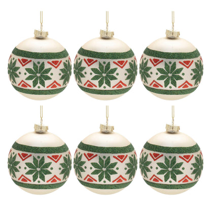 Nordic Glass Ball Ornament (Set of 6)