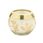 Frosted Juniper Scented Soy Candle with Pressed Leaf Lid (Set of 3)