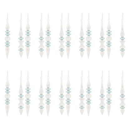 Iridescent Finial Drop Ornament (Set of 24)