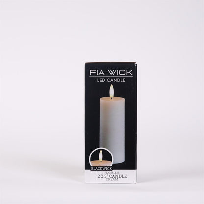 FIA Wick Ivory Pillar Candle (Set of 4)