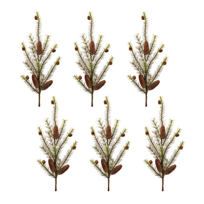Pine and Pinecones Spray (Set of 6)