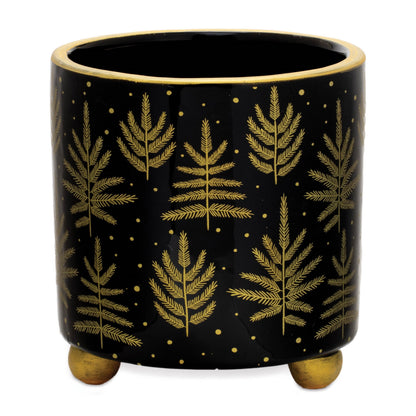 Footed Pine Tree Planter (Set of 2)