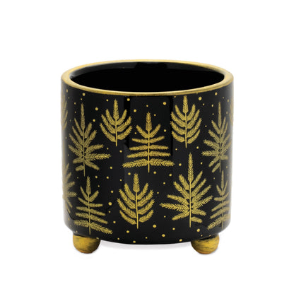 Footed Pine Tree Planter (Set of 2)
