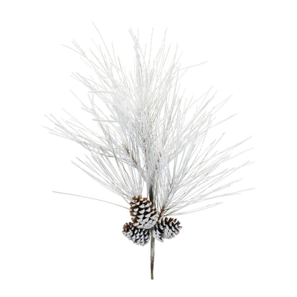 Flocked Long Neddle Pine Spray (Set of 2)