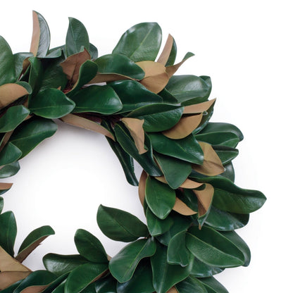 Magnolia Leaf Wreath 24"D