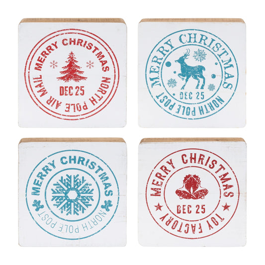 Postal Christmas Stamp (Set of 4)