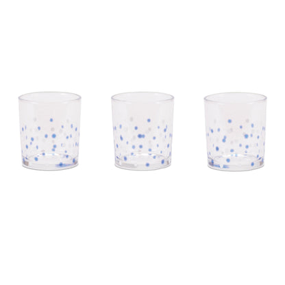 Dotted Glass Votive Candle Holder (Set of 3)