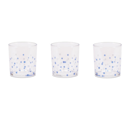 Dotted Glass Votive Candle Holder (Set of 3)