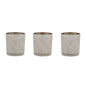 Frosted Glass Votive Holders (Set of 3)