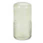Green Textured Glass Candle Holder Vase 9.5"H