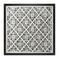Framed Floral Wall Decor Under Glass 19.5"SQ