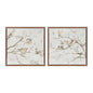 Framed Birds on Branches Canvas Art (Set of 2)