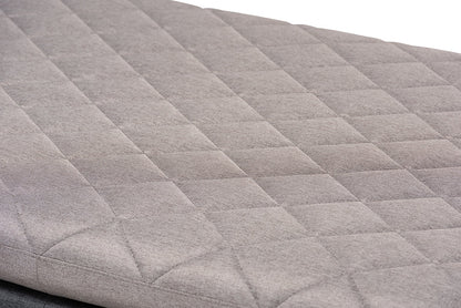 Baxton Studio Marit Mid-Century Modern Two-Tone Grey Fabric Upholstered Walnut Finished Wood Daybed