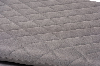 Baxton Studio Marit Mid-Century Modern Grey Fabric Upholstered Walnut Finished Wood Daybed