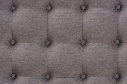 Baxton Studio Alvere Modern and Contemporary Grey Fabric Upholstered Walnut Finished Cocktail Ottoman
