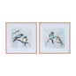 Framed Bird Couple Wall Print (Set of 2)