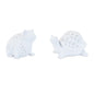 Etched Frog and Turtle Figurine (Set of 2)