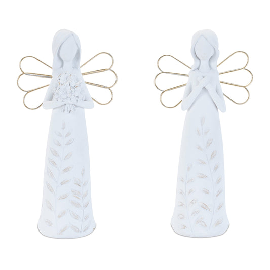 Etched Angel Figurine (Set of 4)