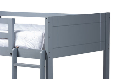 Baxton Studio Elsie Modern and Contemporary Grey Finished Wood Twin Size Bunk Bed