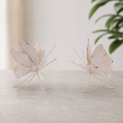 Flower Petal Butterfly Shelf Sitter (Set of 2)