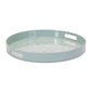 Round Mushroom and Floral Print Tray 13.5"D