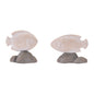 Fish on Rock Decor (Set of 4)