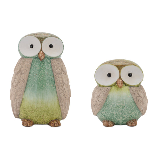 Terra Cotta Owl Decor (Set of 2)