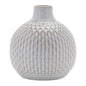 Notched Ceramic Bottle Vase (Set of 4)